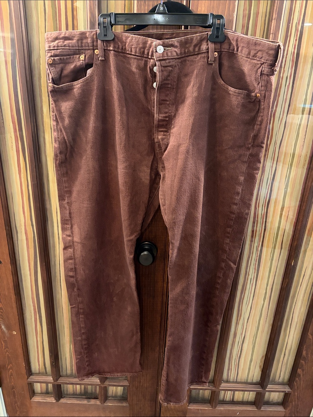 Levi's Men's 501 Straight Jeans in Brown